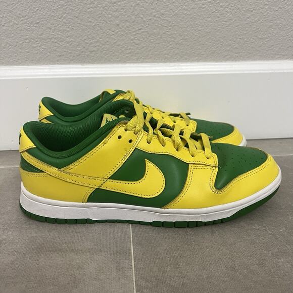 Nike Dunk Low Retro BTTYS Men’s Size 11 Green Reverse Brazil Shoes DV0833-300